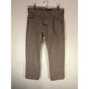 Levi's Premium Button Fly Tan Cherry Pants 34x28 501 Top Of The Line Pants
